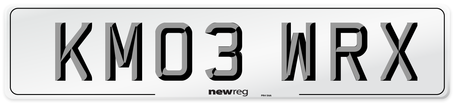 KM03 WRX Number Plate from New Reg